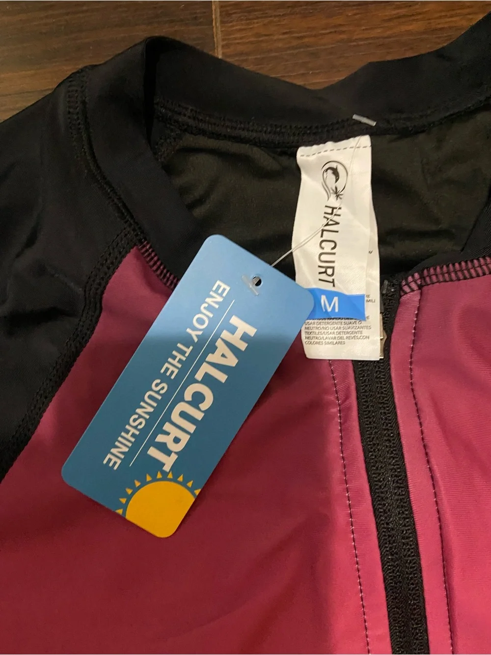 Halcurt Womens Long Sleeve Rash Guard UPF 50One Piece Swimsuit Palm Tree Sunset